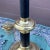 Contemporary Vintage Ethan Allen Table Lamp in Solid Brass With Black Accent For Sale - Image 3 of 12