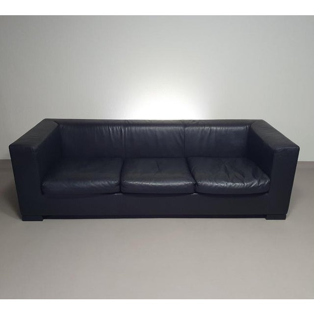 Wittmann leather sofa Camin by Paolo Piva. Wide 227 x depth 80 x height 65 3 seater