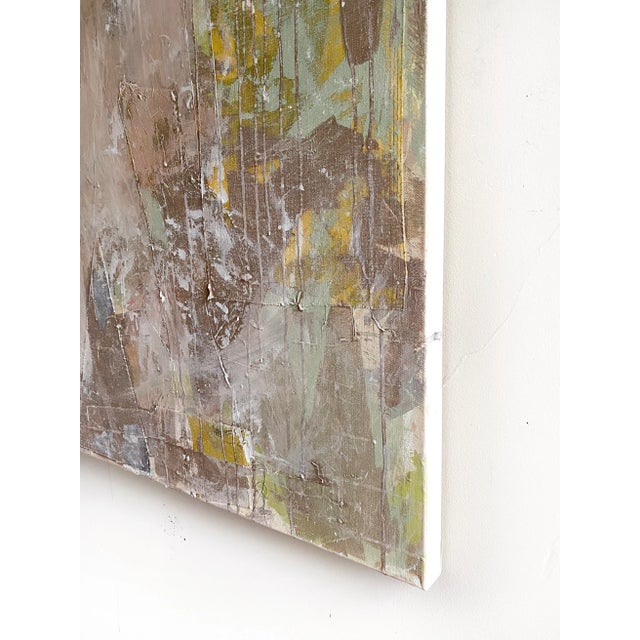 Abstract 2023 Textured Abstract Painting by Jessalin Beutler "Quiet in the Chaos" For Sale - Image 3 of 7