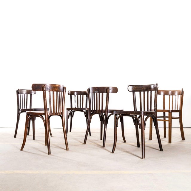 Vintage Dining Chairs in Oak, 1950s, Set of 6 For Sale - Image 12 of 12