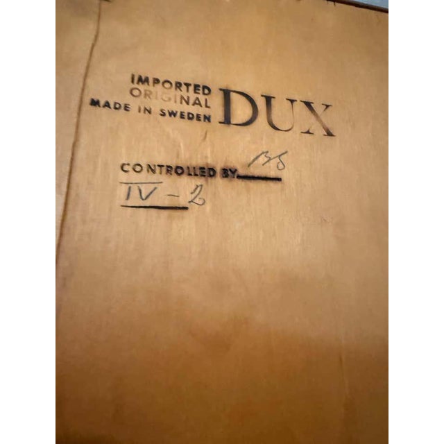 1960s Midcentury Swedish Walnut Mirror by Dux For Sale - Image 5 of 5