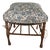 Antique English Thebes Stool With Custom Pierre Fret Le Manach Down Filled Cushion For Sale