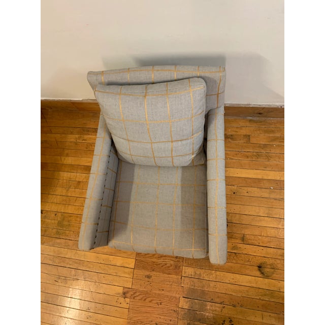 Wood Kelly Wearstler Coquette Upholstered Lee Industries Arm Chair For Sale - Image 7 of 8