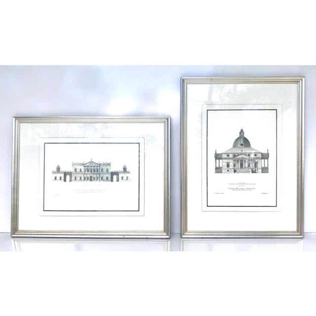 Late 20th Century Architectural Engraving Prints from Vitruvius Britannicus After C. Campbell, Framed - a Pair For Sale - Image 13 of 13