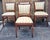 Traditional Mid 20th Century Federal Style Solid Mahogany Upholstered Dining Chairs, Refinished- Set of 4 For Sale - Image 3 of 12