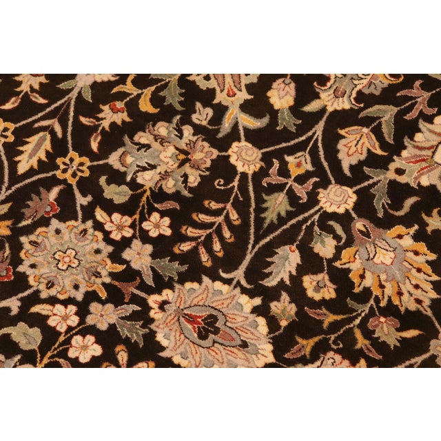Heritage Tabriz Pak-Persian Charcoal/Taupe Wool Rug - 10'0'' X 14'3'' For Sale - Image 4 of 8