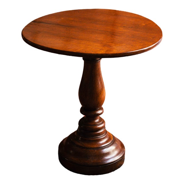 Round Walnut Coffee Table, 1800s For Sale