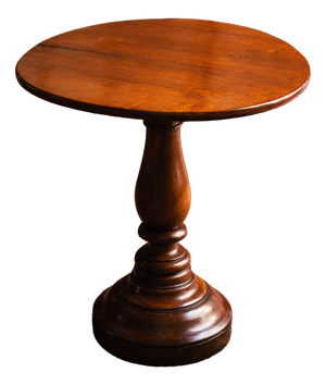 Round Walnut Coffee Table, 1800s