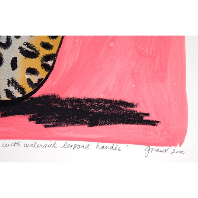 2000 - 2009 "Leopard Skin Bulb Shovel With Watersilk Leopard Handle" - Pop Art by Marc Foster Grant For Sale - Image 5 of 5