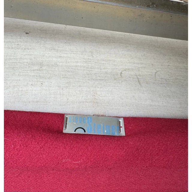 Red Lounge Chair from Steiner, France, 1950 For Sale - Image 8 of 11