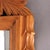 An Italian wall mirror offers carved hardwood frame with harvest wheat form pediment, 20th century Measures - 52.5"h x...