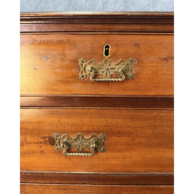 18th Century 5-Drawer Solid Mahogany Chest With Twisted Pulls For Sale - Image 11 of 15