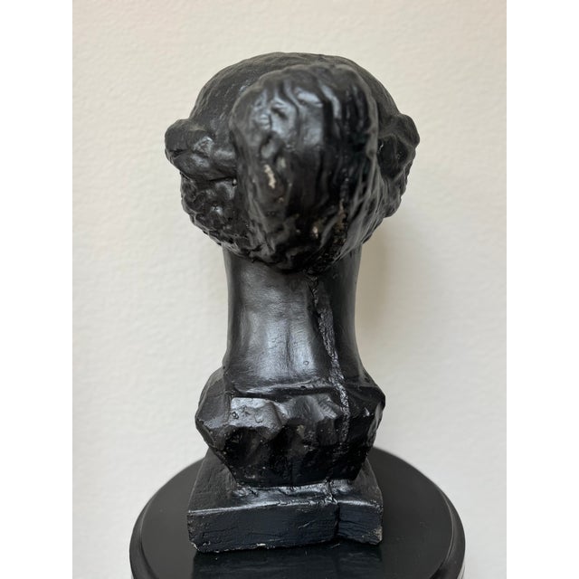 Neoclassical Female Bust Garden Sculpture in Cast Concrete For Sale - Image 4 of 9