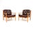 Vintage Swedish Leather and Birch Lounge Chairs attributed to Ingemar Thillmark for Ope, 1960s, Set of 2 For Sale - Image 11 of 11