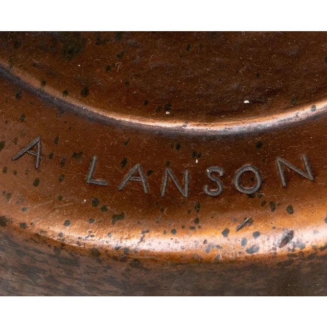 Alfred Lanson "Geisha" Patinated Bronze, 19th Century For Sale In New York - Image 6 of 6