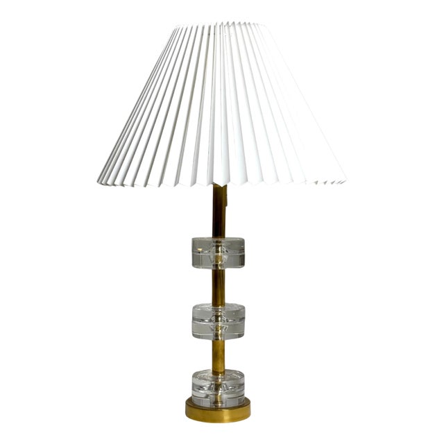Table Lamp by Carl Fagerlund for Orrefors, 1970s For Sale