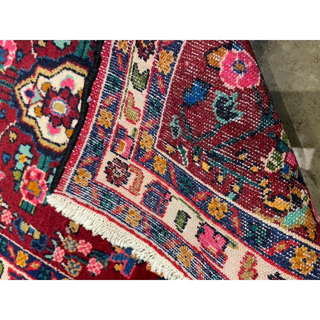 1990s 1990s Handwoven Persian Hamedan Area Rug 2'2" X 3'3" For Sale - Image 5 of 5