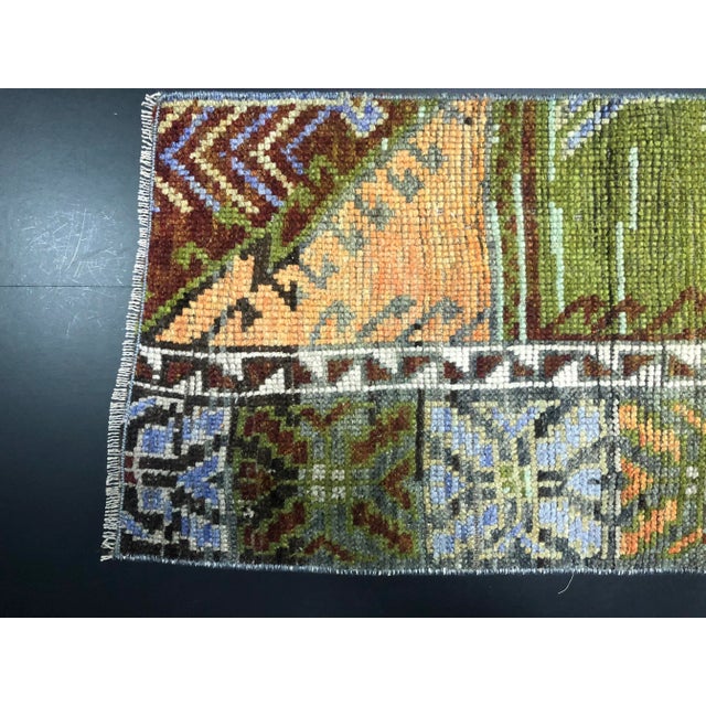 Small Turkish Handmade Wool Rug, 1960s For Sale - Image 3 of 6