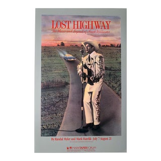1987 Hank Williams Mark Taper Forum Show Poster For Sale