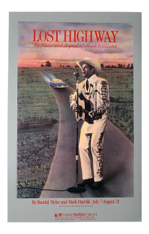 1987 Hank Williams Mark Taper Forum Show Poster