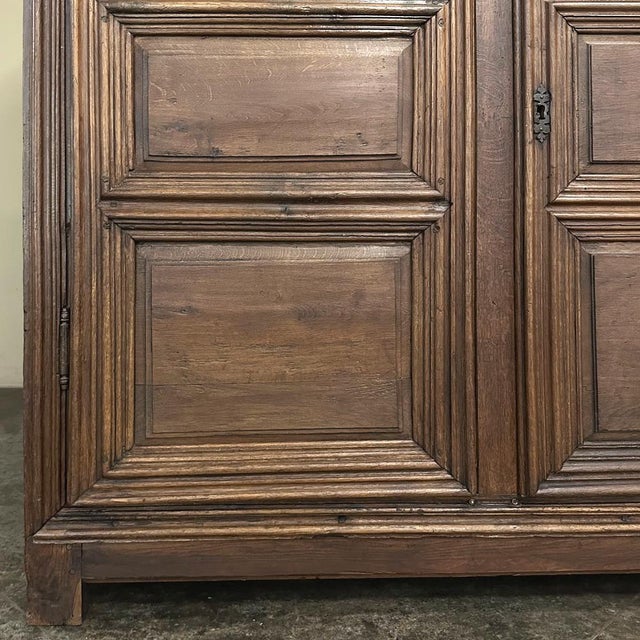 18th Century Rustic Country French Oak Armoire For Sale - Image 16 of 18