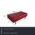 Modern Dono 6100 Set Leather Corner Sofa with Ottoman in Red with Manual Function from Rolf Benz, Set of 2 For Sale - Image 3 of 18