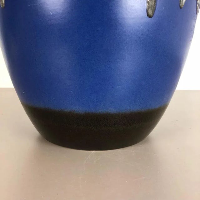 Large Pottery Fat Lava Multicolor 286-42 Vase Made from Scheurich, 1970s For Sale - Image 4 of 14