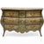 Rococo Mid-Century French Hand Painted Floral Bombe Chest or Commode For Sale - Image 3 of 7
