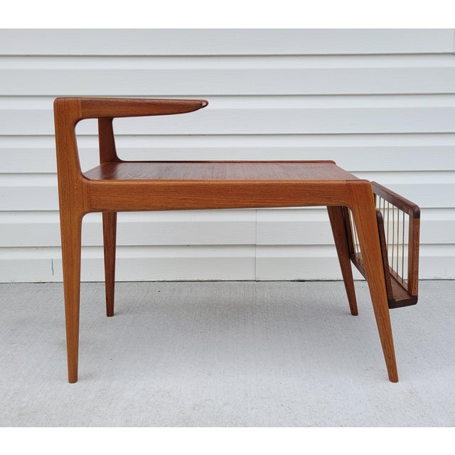 1960s Mid 20th Century Teak Side Table by Kurt Ostervig For Sale - Image 5 of 15