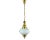 Art Deco Opaline Glass Chandelier For Sale