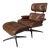 Vintage Charlton Lounge Chair and Ottoman Set in the Style of Eames For Sale