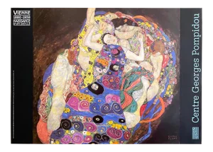 Gustav Klimt Vintage 1986 Lithograph Print Paris Museum Exhibition Poster " La Vierge " 1913