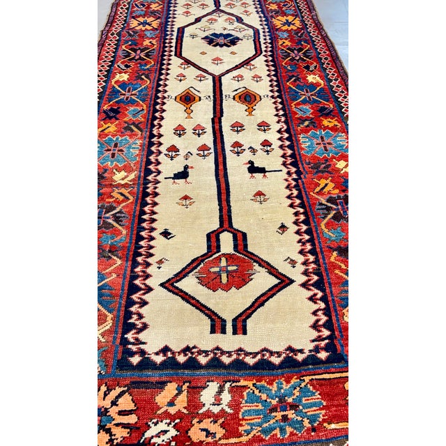 Textile Antique Persian Runner-3'3"x14'8" For Sale - Image 7 of 10