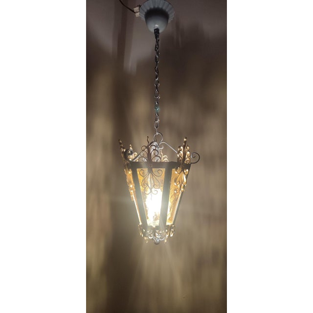 Ceiling Lantern Pendant, Spain, 1980s For Sale - Image 10 of 11