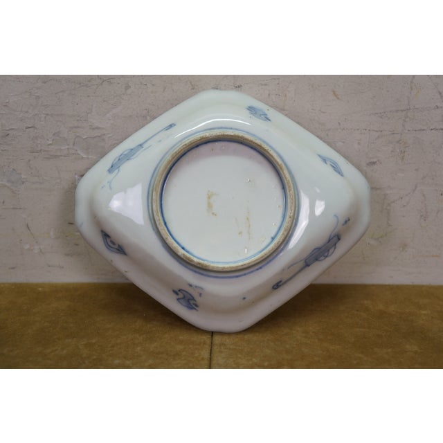 Antique Japanese Imari Lozenge Porcelain Dish Takaramono Treasure Motif Arita For Sale - Image 14 of 14