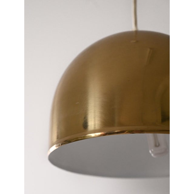 Swedish Lamp in Golden Metal, 1960s For Sale - Image 4 of 7