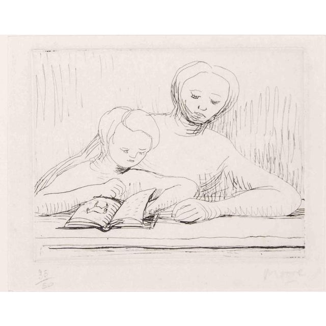 Henry Moore, Picture Book Hand Edition of 50, 1967, Etching For Sale