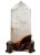White Natural Rock Crystal Tower Obelisk For Sale - Image 8 of 9