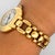1990s Cartier Vendome 878999 18k Gold Manual Gadroon Link 26m Watch For Sale - Image 11 of 12