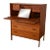 1970s Mid-Century Modern Teak Secretary Desk Vanity With Mirror For Sale