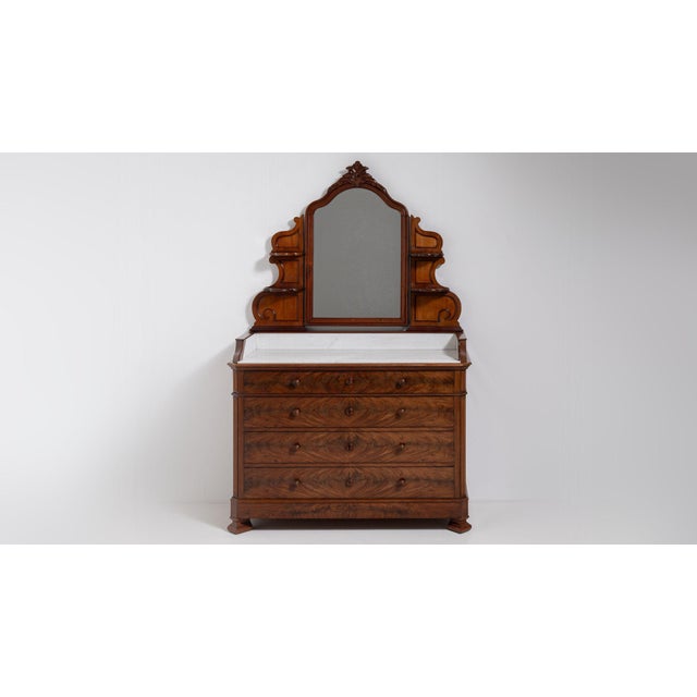 19th Century 19th Century France Brown Wood Standard Dressers For Sale - Image 5 of 11