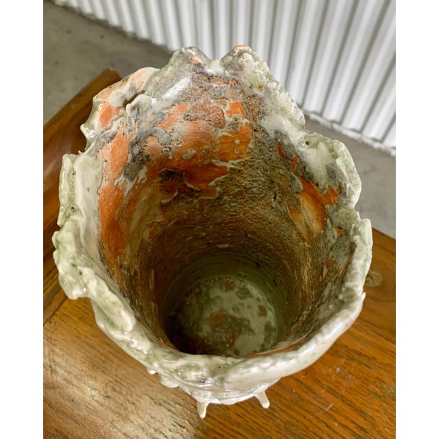 1980s 1980s Studio Art Pottery Vase For Sale - Image 5 of 12