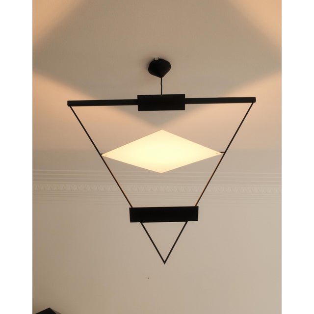 Suspension Pendant attributed to Mario Botta for Artemide, Italy, 1980s For Sale - Image 3 of 6
