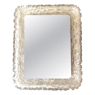 Large Six-Light Acrylic Wall Mirror from Erco, Germany, 1970s For Sale