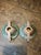 Ceramic Pair of Roseville Water Lily Single Candle Holders For Sale - Image 7 of 8