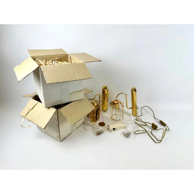 Gold Plated Smoked Glass Wall Lamps Model 1720 1 from Sego Armatur AS, Sweden, 1970s, Set of 2 For Sale - Image 13 of 16