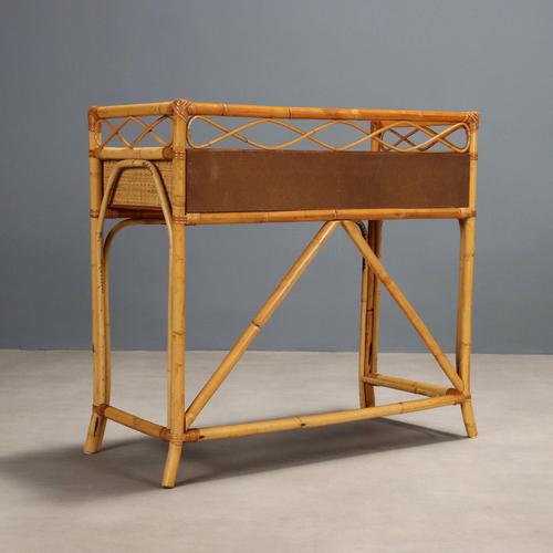 Bamboo Console Table, 1970s For Sale - Image 8 of 9