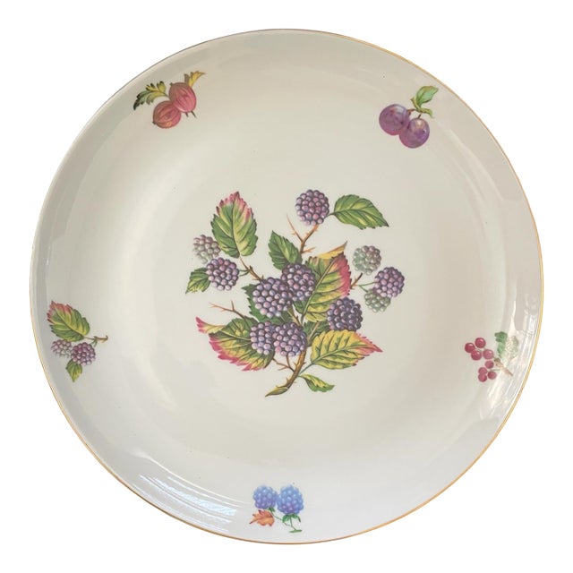 Vintage Naaman Israel Fruit Motif Porcelain China Dinner Plate 11" For Sale