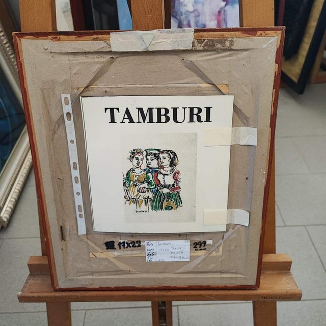 Orfeo Tamburi, 1985, Mixed Media For Sale - Image 4 of 9