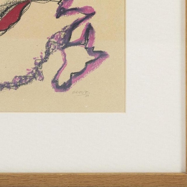 Joaquim Bravo, Composition, 1979, Mixed Media on Paper For Sale - Image 5 of 6